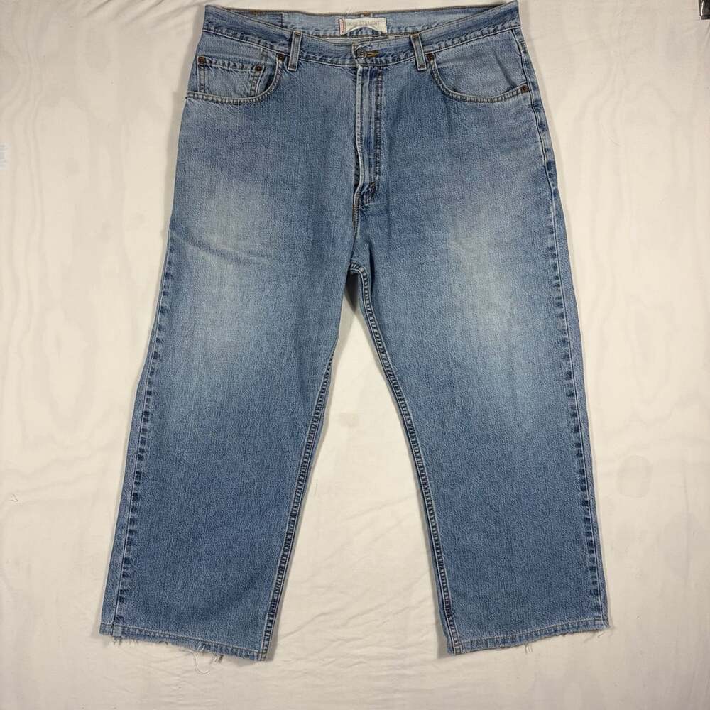 Levi's 569 Loose Straight Fit Light Wash Denim Jeans Men's 36x30